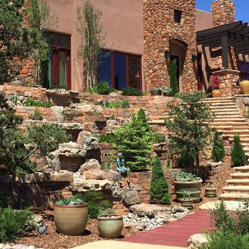 Tesuque hillside terrace
