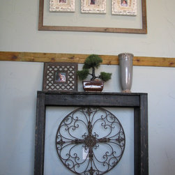 New Black Rustic Sleek Console - Console Tables