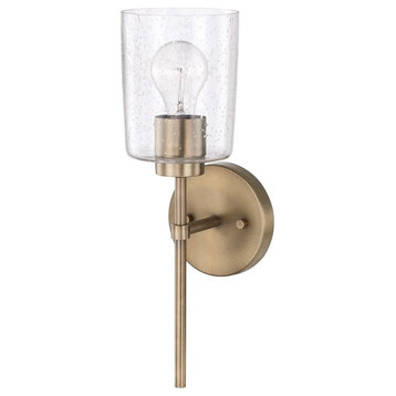 Capital Lighting Greyson HomePlace 1-Light Sconce 628511AD-449, Aged Brass