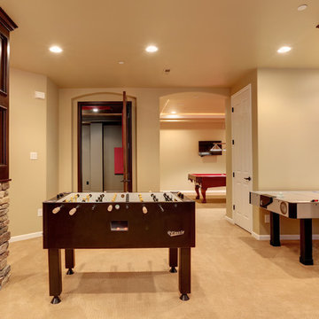 Dazzling Castle Pines Home with Theater and Bar with uplighting