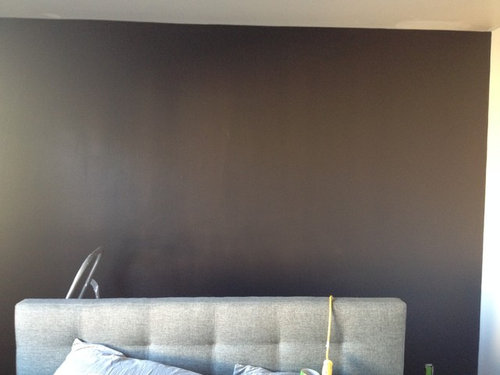 Roller Marks In Black Paint - How To Paint A Dark Wall Without Streaks
