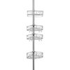 iDesign Twigz Tension Shower Caddy, Silver