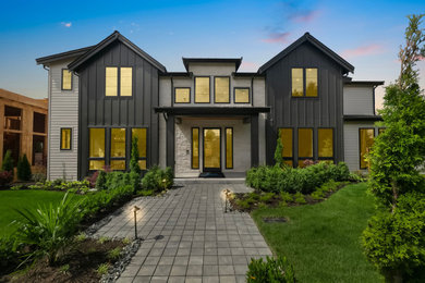 Example of an exterior home design in Seattle