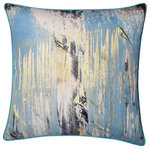 StyleCraft - Austin Allen James-Essence Splash-Linen Art Printed Pillow-26" x 26" - This artistic throw pillow from the Essence Splash Collection will add a delightful touch to your living room or bedroom. The splash of abstract and painterly design crafted by Austin Allen James gives this duck feather cotton pillow a unique and charming look. Regardless of where you place it, this pillow is sure to accentuate the sophistication of your space.