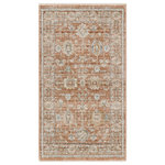 Nourison - Nourison Traditional Home 2'6" x 4'6" Terracotta Vintage Indoor Area Rug - Create a relaxing retreat in your home with this vintage-inspired rug from the Traditional Home Collection. A soft palette of terracotta orange enlivens the traditional Persian design, which is artfully faded for an heirloom look. The machine-made construction of polypropylene yarns delivers durability, limited shedding, and low maintenance. Finished with fringe edges that complete the look.