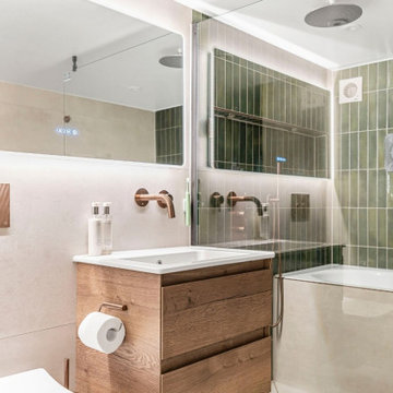 Contemporary Basement Bathroom Transformation