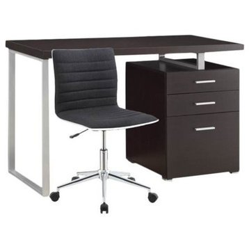 2 Piece Office Set with Desk and Office Chair