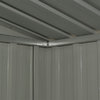 vidaXL Garden Storage Shed Anthracite Steel 80.3"x52"x73.2"