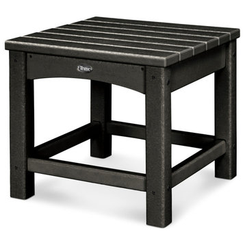 Trex Outdoor Furniture Rockport Club 18" Side Table, Charcoal Black