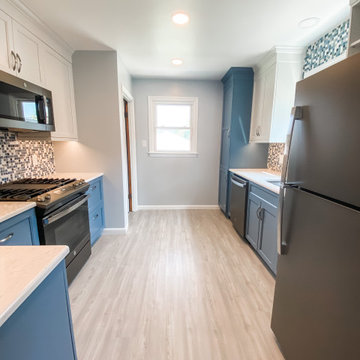 Glen Burnie Blue & White Kitchen Remodel