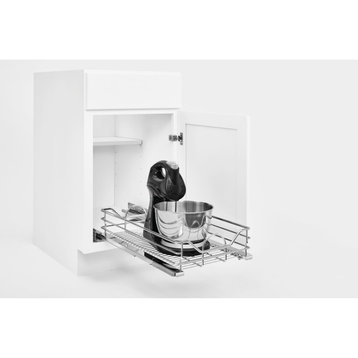 Steel Pull Out Organizer With Soft-Close for Base Cabinets, 14.33"