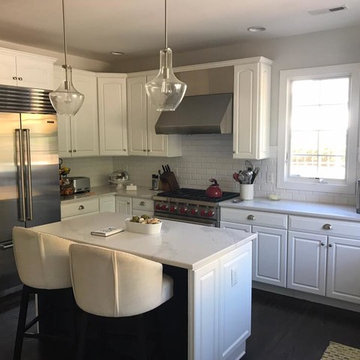 Sub-Zero Wolf Appliances Upgrade Existing White Kitchen Cabinets In Princeton, N