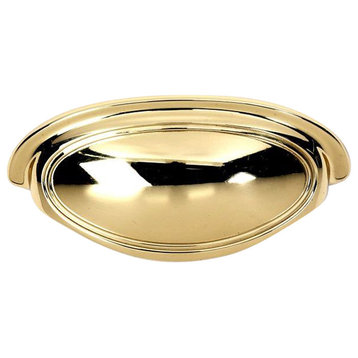 Alno Cup Pull in Polished Brass