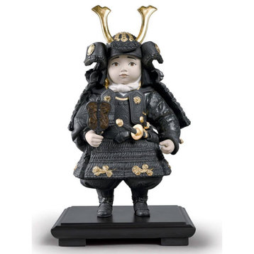 Lladro Warrior Boy Gold Figurine 01012557