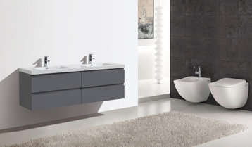 Floating Vanities and Fixtures With Free Shipping