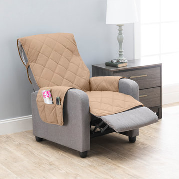 Recliner Chair Furniture Cover, Tan, Regular
