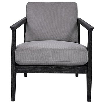 Uttermost Brunei Modern Gray Accent Chair