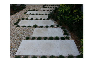 This is an example of a coastal landscaping in Miami.