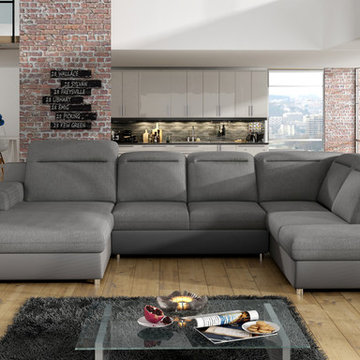 European sectional sleeper sofa NICOLA XL