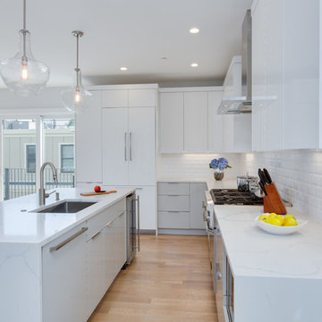 White Contemporary Kitchen