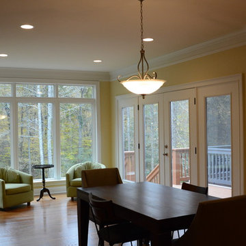 Breakfast Area, Deck, and Covered Porch