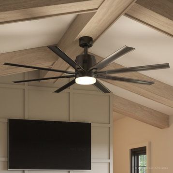 Luxury Urban Loft Ceiling Fan, Olde Bronze, UHP9053, Chatham Collection