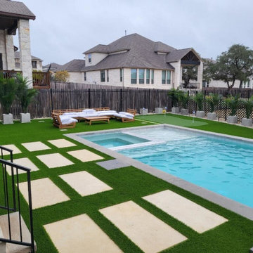 Pools With Artificial Turf