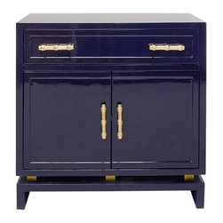 Worlds Away - Worlds Away Marcus Lacquer Cabinet - Accent Chests And Cabinets