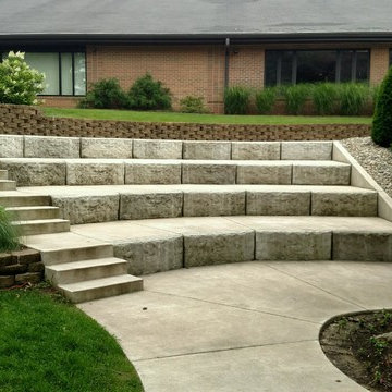 Local College Outdoor Ampitheater and Fireplace