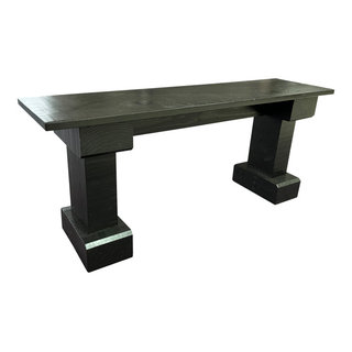 Black Wyoming Bench, 36 Inches - Rustic - Outdoor Benches - by Ezekiel ...