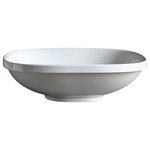 WS Bath Collections - Wild 45I Vessel / Drop-In Sink, Ceramic White - Wild 45I - 3009001 by WS Bath Collections, 17.7" L x 17.7" W x 3.5" H Bathroom Sink, Vessel / Drop-In, without Overflow, in Ceramic White, Made in Italy