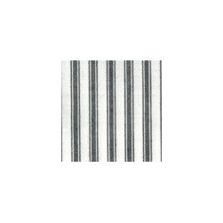 ROTH & TOMPKINS TEXTILES - Taffeta Ticking Fabric, Ticking Black, 54''x36'' - Drapery Fabric