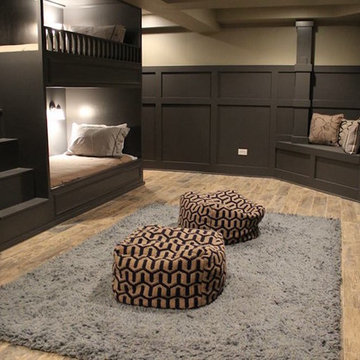 Finished Basement with Guest Room and Kitchen