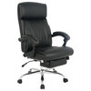 Chair Adjustable High Back Ergonomic Leather Napping Chair, Black