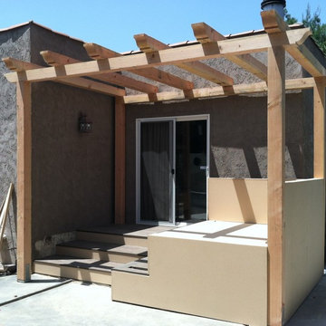 Deck and lounge under construction