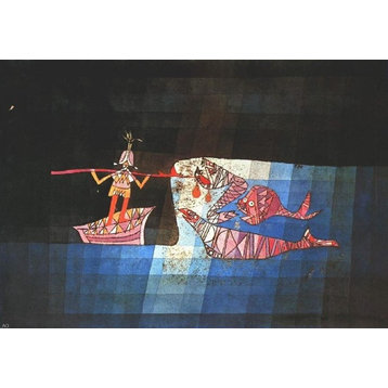 Paul Klee Battle Scene from the Comic Fantastic Opera the Seafarer Wall Decal