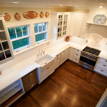 A beautiful white white kitchen in Deerfield