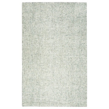 Rizzy Home Brindleton BR350A Green Solid Area Rug, Rectangular 5'x8'
