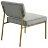 INK+IVY Roxie Scandinavian Low-Back Armless Slipper Chair, Grey