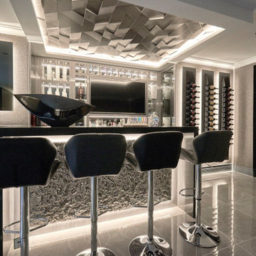 Home bar and home cinema decor