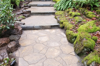 Design ideas for a craftsman landscaping.