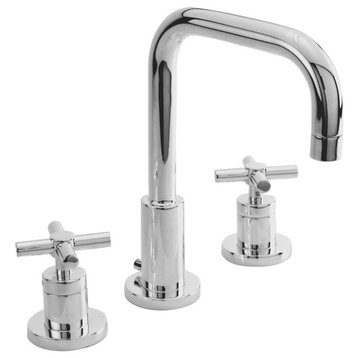 Newport Brass 1400 East Square Widespread Lavatory Faucet - Polished Chrome