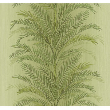 Timeless Palm Wallpaper in Greenery TX40805 from Wallquest