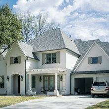 Painted brick exterior