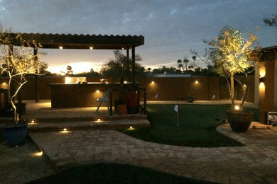 Example of a mountain style patio design in Phoenix