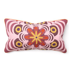 Floral Echo with Print Throw Pillow - Decorative Pillows