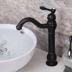 Antique Brass Black Bronze Bathroom Sink Tap Mixer Faucet TA219B - Bathroom Sink Faucets