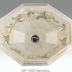 Hand Painted Drop-in Sinks by Atlantis Porcelain Art - Products