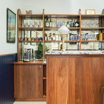 Pool house bar and kitchen