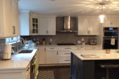 Inspiration for a contemporary kitchen remodel in Boston